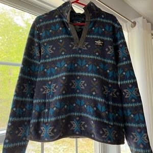 L.L.Bean fuzzy quarter-zip fleece